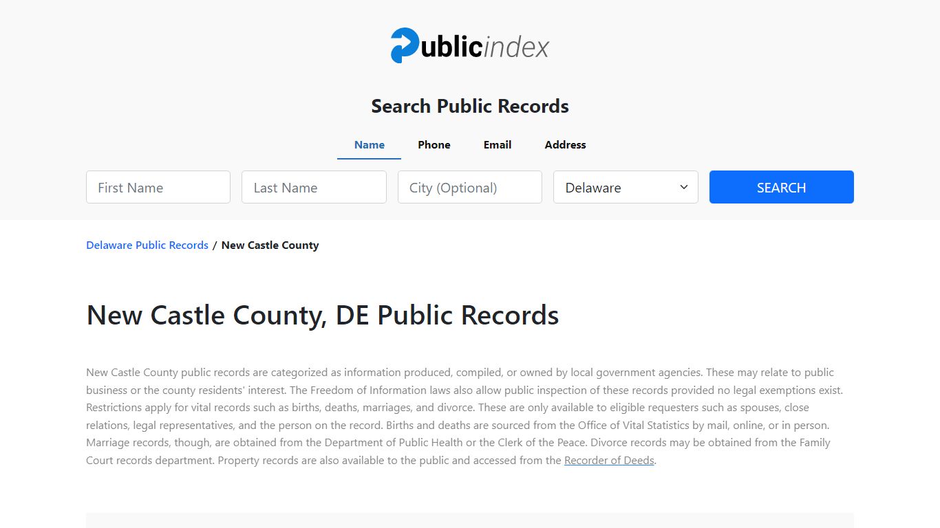 New Castle County, DE Public Court, Arrest and Inmate Records ...